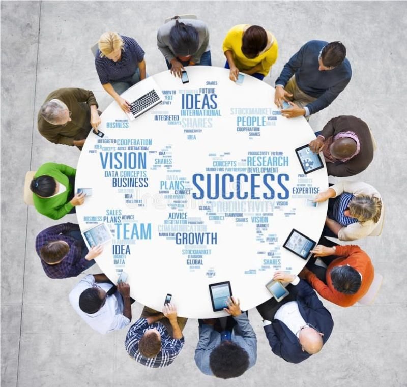 Digital marketing agency team working on business strategy